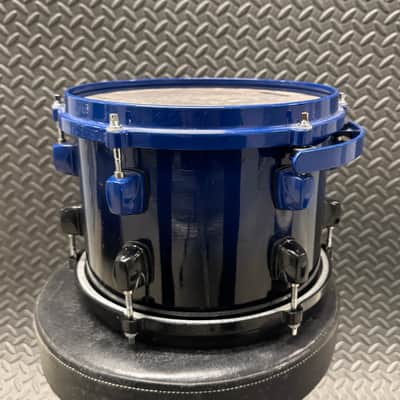 DDRUM 10” x 7” Dominion Maple Tom Blue Black fade drum Die Cast image 7