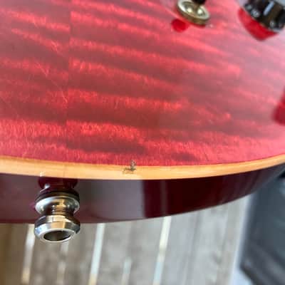 PRS McCarty 1999 - Scarlet Red raspberry flame top electric guitar with case image 21