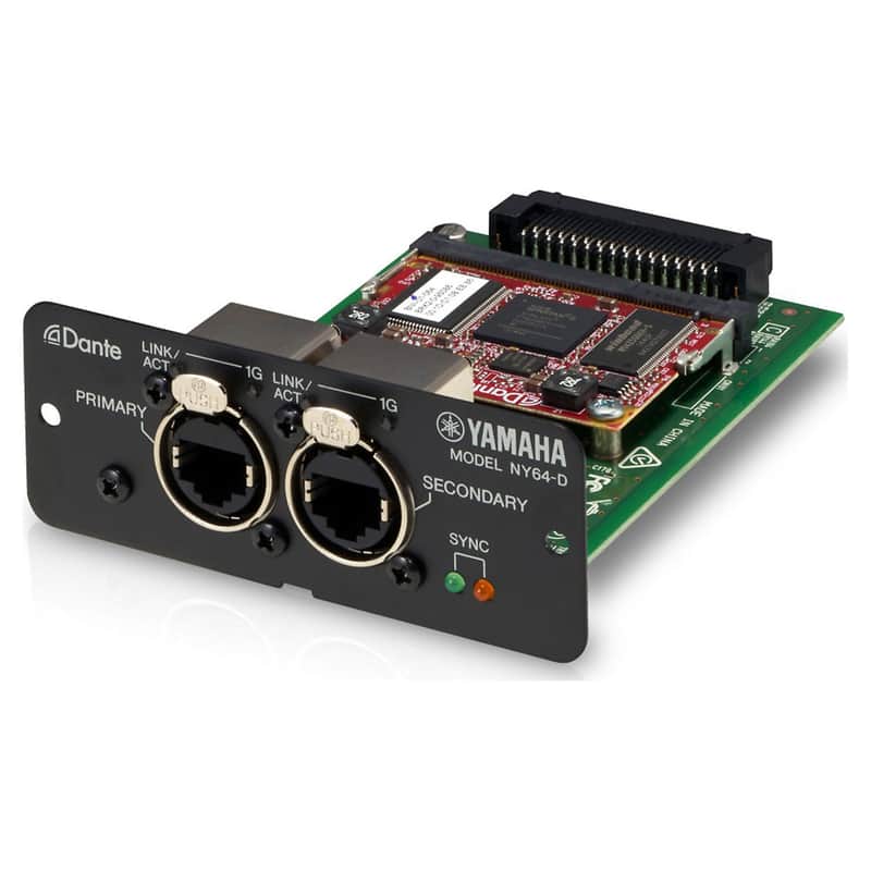 Yamaha NY64-D Dante TF Series Input/Output Expansion Card image 1
