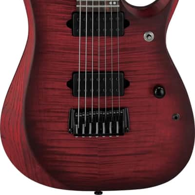 Ibanez RGD721FA 7-String Electric Guitar, Ebony Fingerboard, Stained Wine Red Bust Flat image 1