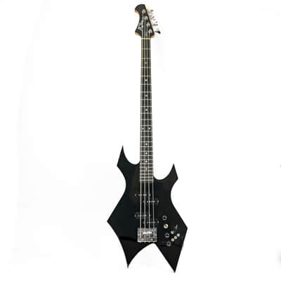 1988 BC Rich Warlock Electric Bass - Nikki Sixx Motley Crue Model - Black image 3