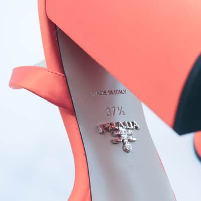 Orange Prada Stacked Heel Owned by Sheila E. image 8