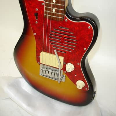 90's Fender JM-Champ Mini Jazzmaster Electric Guitar, Sunburst w/ Bag image 4