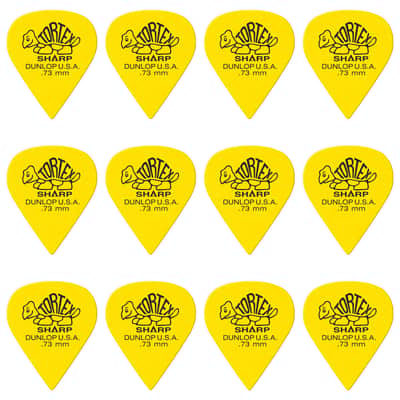 412P73 Tortex Sharp 0,73mm Sachet de 12 Dunlop image 1