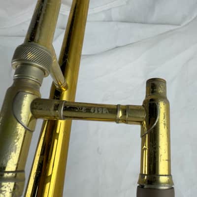 King 606 Student Model Tenor Trombone - Clear-Lacquered Brass image 10