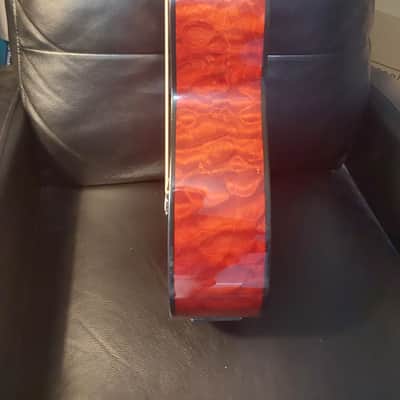 Lanikai Quilted Maple Guitelele | Trans Red image 5