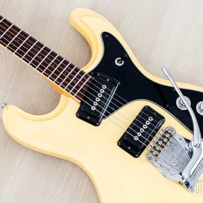 1970s Mosrite Ventures Model “Avenger” Vintage Electric Guitar White w/ Moseley Vibrato, Firstman Japan image 7