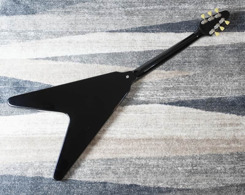 Burny RFV-75 Flying V フライングＶ Fernandes Burny RFV-75-74 Flying V Black MIJ 1985 Rare Fernandes Japan