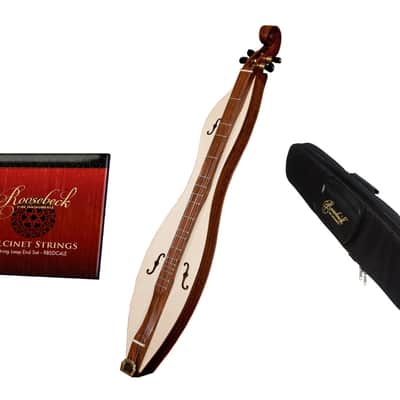 Mountain Dulcimer Package Includes: Roosebeck Mountain Dulcimer 4-String Cutaway - F-Holes + Roosebe image 1