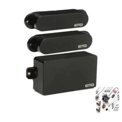 EMG SA/SA/81 Active Guitar Pickup Set for H/S/S Fender Strat/Stratocaster, Black - New image 1