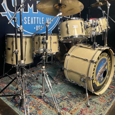 Little River Band, Derek Pellicci, 1994 Yamaha / Sabian, Recording Custom 7-Piece Drum Set, Cymbals, Hardware, Cases. COMPLETE! image 8