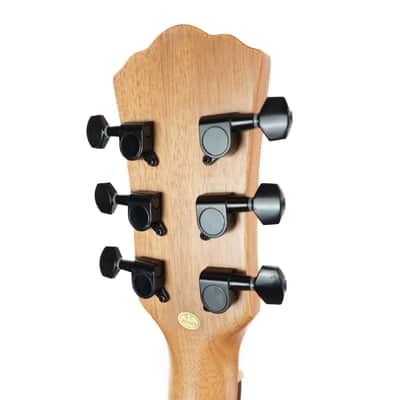 Washburn BTS9CH Bella Tono Novo S9 Studio Body Acoustic Guitar, Gloss Charcoal Burst image 8