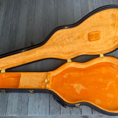 1960s Gibson ES-330 Case , Black w. Yellow Lining image 7