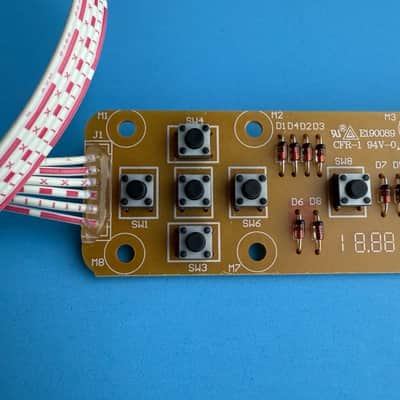 M-AUDIO KeyStation 61 MIDI Keyboard Part: Play Stop Button Switch Board PCB image 4
