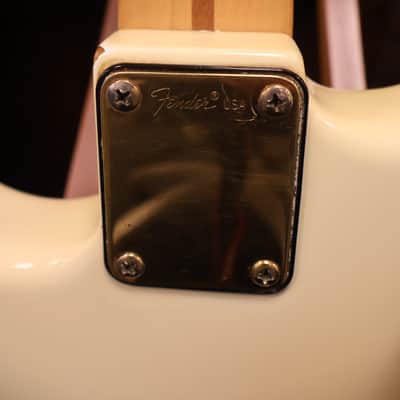 Fender 1980 The Strat Olympic White Gold Hardware OHSC image 9