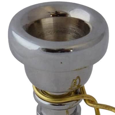 Bugle Plated Brass Mouthpiece With Chain image 2