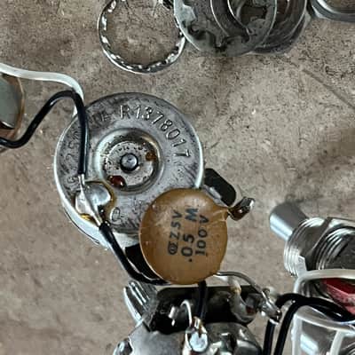 1980 set Fender Lead I II guitar pots harness switches image 4