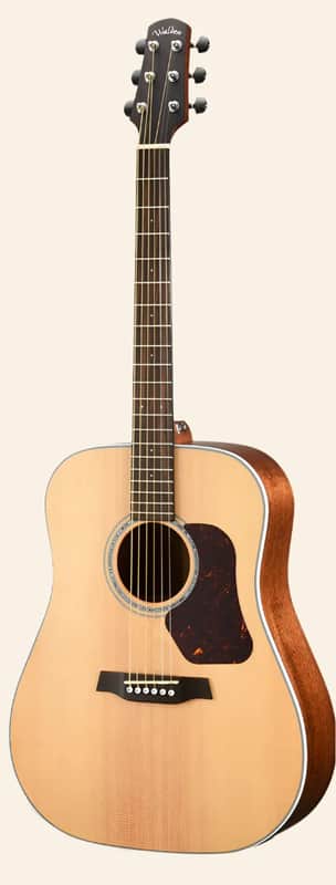 Walden D740E Natura All-Solid Sitka-Mahogany Dreadnought Acoustic-Electric Satin Natural image 1