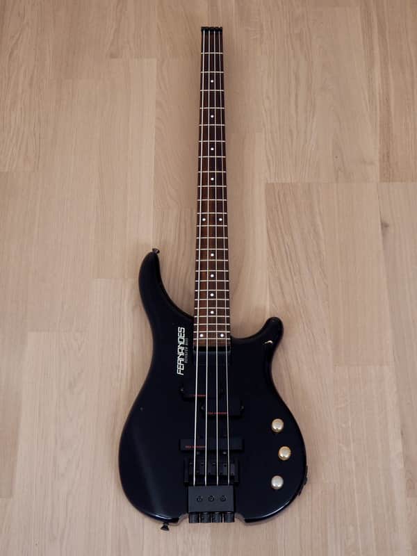 1980s Fernandes Revolver FRB Headless PJ Active Electric Bass