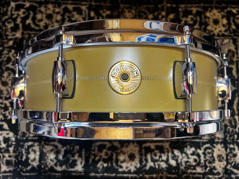 Gretsch GAS42514-GB Gergo Borlai Signature 4.25x14" Brass Snare Drum - Brass image 1