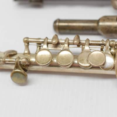 Vintage Selmer Solid Silver Handmade Piccolo Set *TWINS* C & Db for Repads image 5