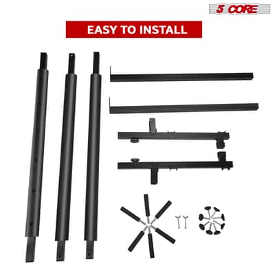 5 Core Multi Guitar Rack Stand Floor 5 Slot Adjustable Flying V Guitars Holder image 4
