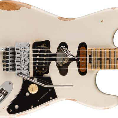 Pre-Order! EVH Frankie relic electric guitar in white finish image 1
