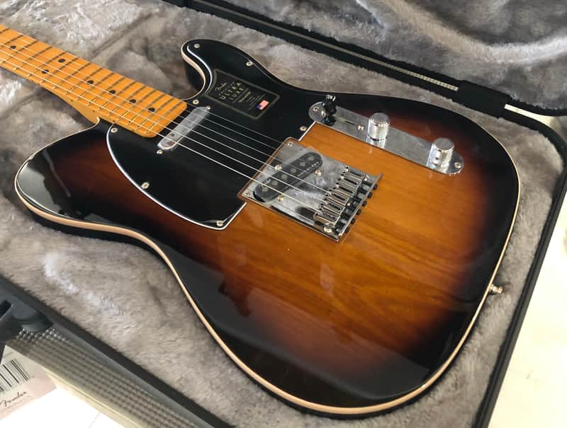 Fender American Ultra Luxe Telecaster 2021 2-Color Sunburst image 1