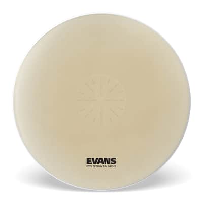 Evans Strata 1400 Power Center Reverse Dot Concert Bass Drum Head, 36 Inch image 1