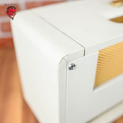 Marshall 1959SLP 35th Anniversary MK II Reissue 2-Channel 100-Watt Guitar Amp Head 1997 White w/ Matching 1960AX 4x12 Cabinet image 13