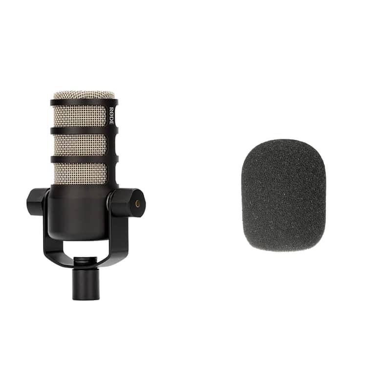 Rode PodMic Dynamic Podcasting Microphone with Rode WS2 Windscreen image 1