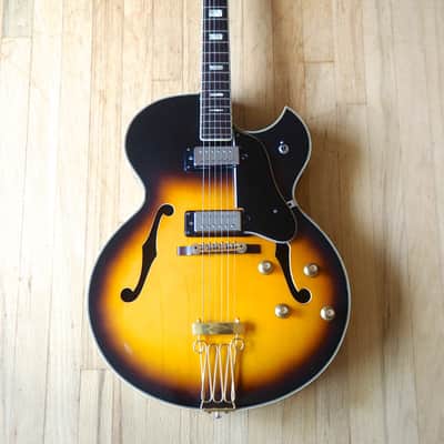 1960s Ventura V1300 Archtop Electric Guitar Japan Univox Coily Pickups Matsumoku image 2