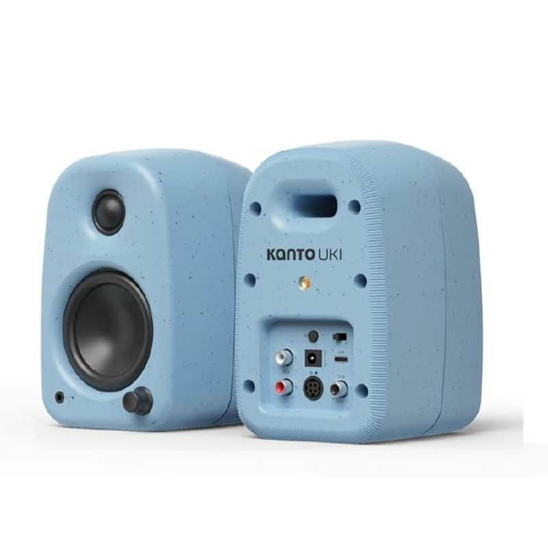 Kanto UKI Compact 3" Active Desktop Speakers with Bluetooth (pair, cornflower blue) image 1
