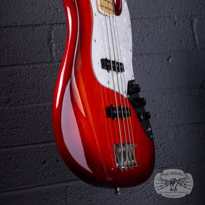 Tokai AJB118 Jazz Bass MIJ Trans Red Burst Ash Lightweight 8lb Made in Japan image 7