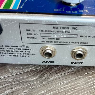 Mu-Tron Mutron III 1972 - 1980 image 3