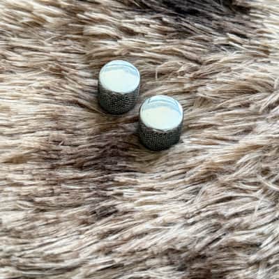 1960s Fender Telecaster Original Vintage Flat Top Knurled 2 Knobs Set image 4