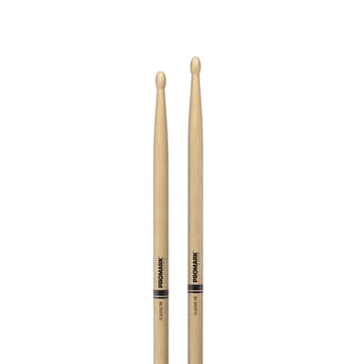 Pro-Mark TX5BW Hickory 5B Wood Tip Drum Sticks (Pair) image 2