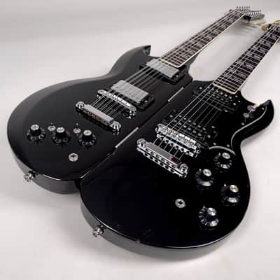1975 Black Ibanez 2402 "Spot" Model "Experimental" Model Splittable Double Neck 3 Made w/OHSC image 10