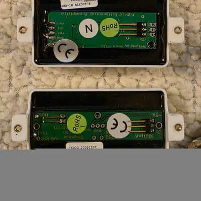 Heavy Metal Blackouts AHB-1N Seymour Duncan Active Pickups 25k Pots Harness White RARE Blackout image 7