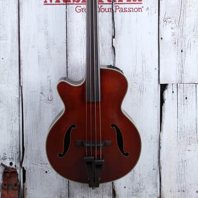 Takamine TB10LH 4 String Fretless Upright Acoustic Electric Bass Guitar w Case image 3