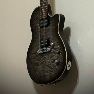 Tom Anderson Guitarworks Atom 2004 - Black Burst Quilted Maple image 1
