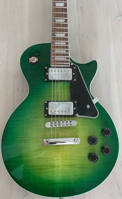 Firefly FFLPS Les Paul Lizard Burst Green image 1