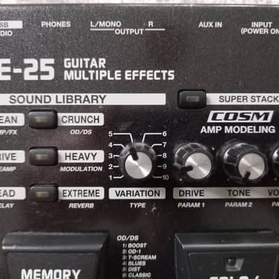 Boss ME-25 Guitar Multi-Effect Unit 2010 - 2016 - Black image 2