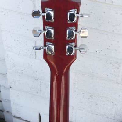 Crest 335 Style Semi-Hollow Electric Guitar 1970's - Cherry Red image 6