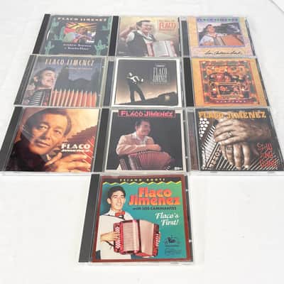 Lot of 10 Used CD Flaco Jimenez Pack - Squeeze Box King, Arriba El Norte, Said And Done, Partners image 1