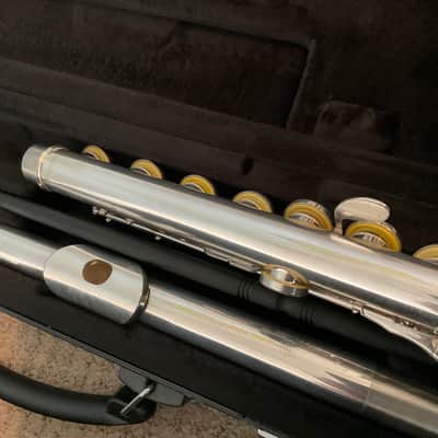 Yamaha Model 221 Silverplated Flute Clean, All New Pads image 6