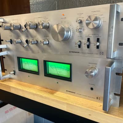 Pioneer SPEC M73 Power Amplifier and C73 Control Amplifier | Reverb