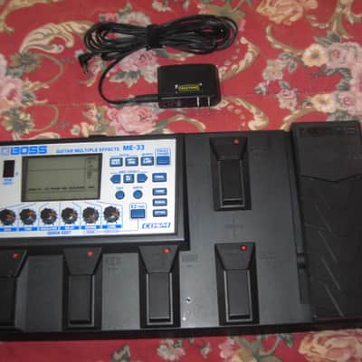 used 2001 Boss ME-22 Guitar Multi Effects unit + used Truetone NW1-US adapter (NO box, NO paperwork, NO batteries) light average wear - works fine image 1