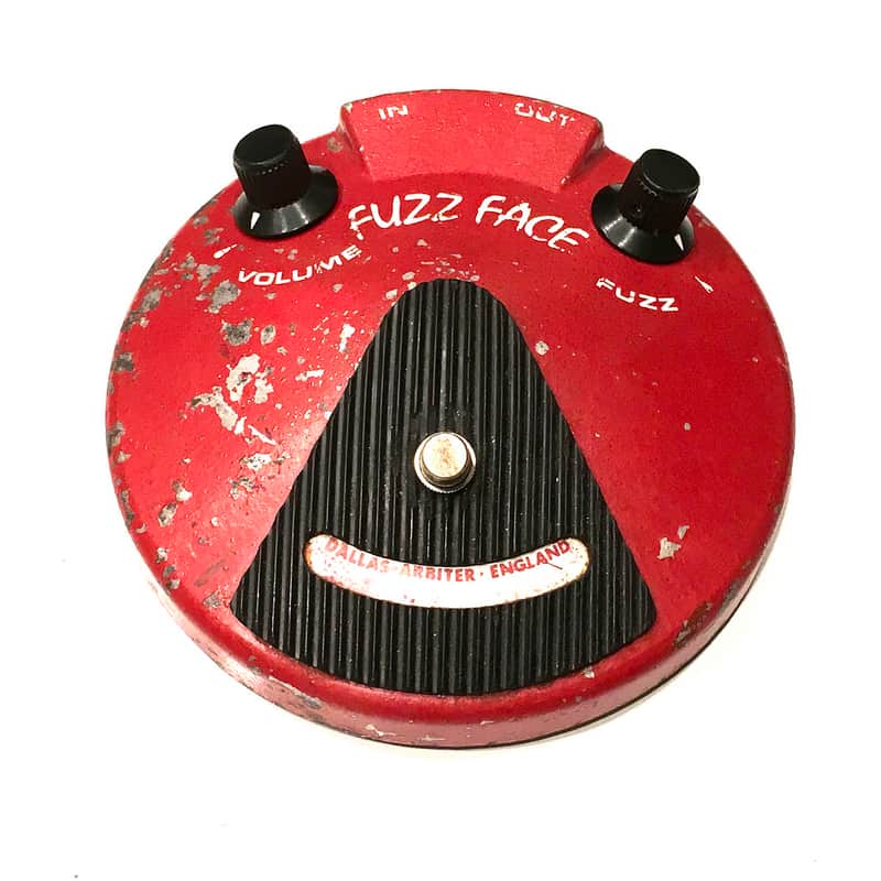 VINTAGE ORIGINAL RED 1968 DALLAS ARBITER FUZZ FACE GUITAR EFFECT