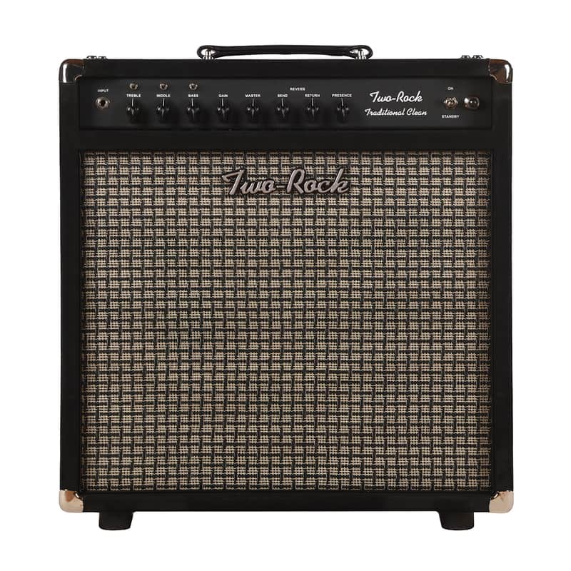 Two Rock Traditional Clean 40/20W 1x12 Combo Black Suede w/ Large Check Cloth image 1